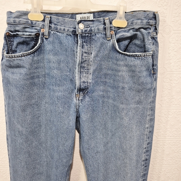 AGOLDE Fran Straight Leg Jean In Reign - Picture 3 of 9